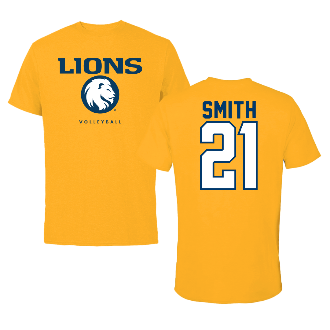 East Texas A&M University Volleyball Gold Tee - #21 Nevaeh Smith