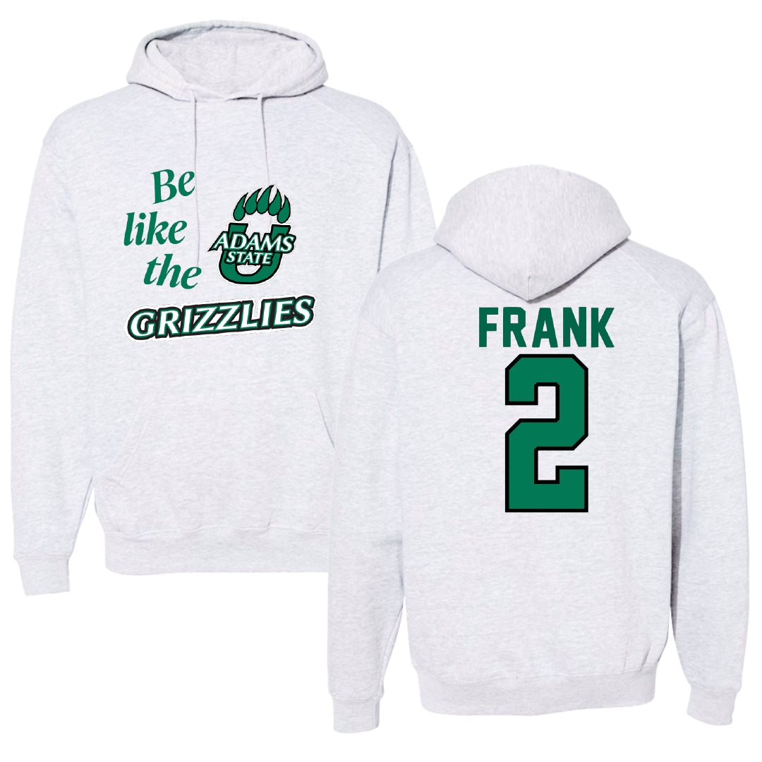 Adams State University Basketball Light Gray Be Like Us Hoodie - #2 Harrison Frank