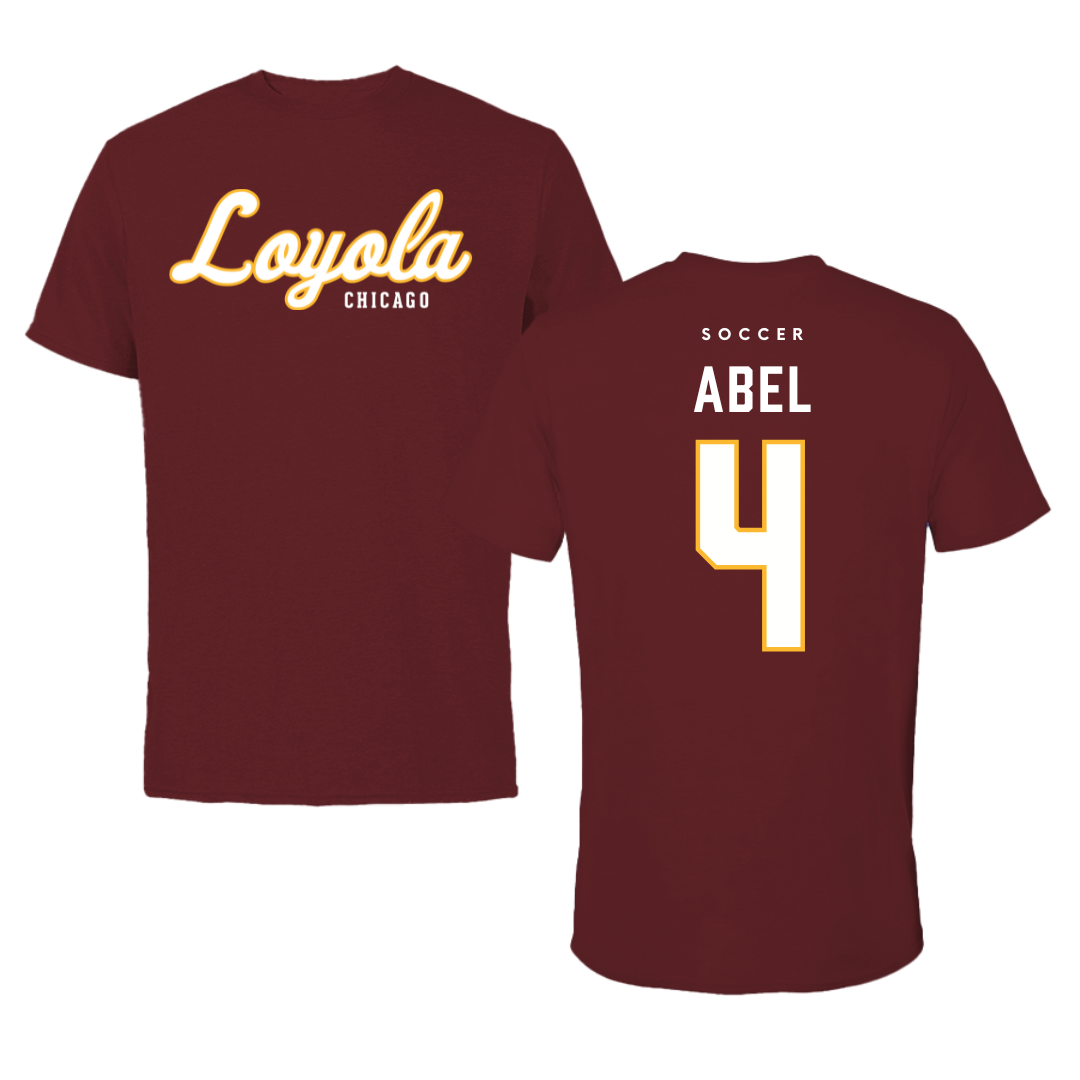 Loyola University-Chicago Soccer Maroon Loyola Tee - #4 Alaina Abel