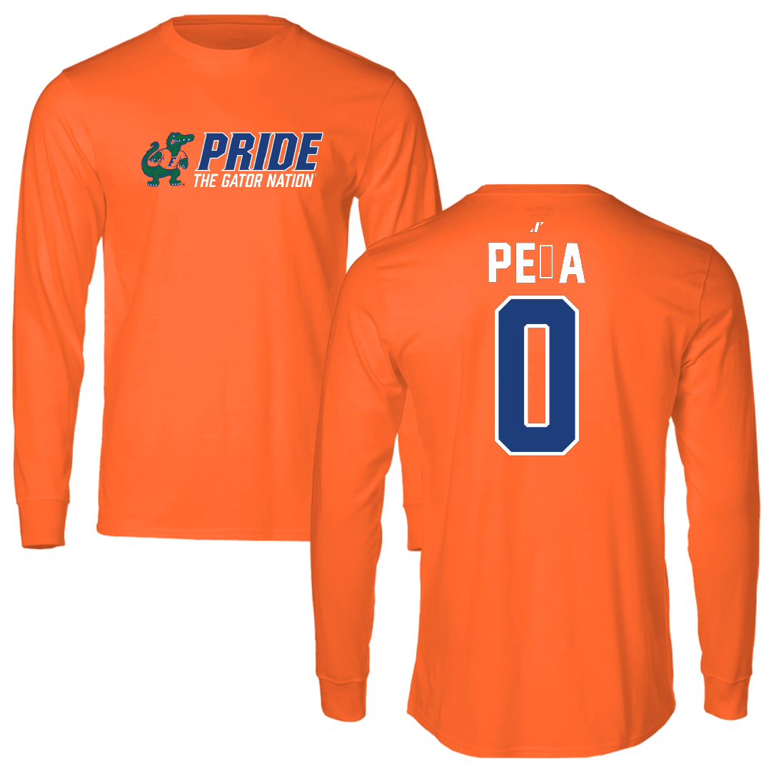 University of Florida Soccer Orange General Long Sleeve - #0 Paloma Peña