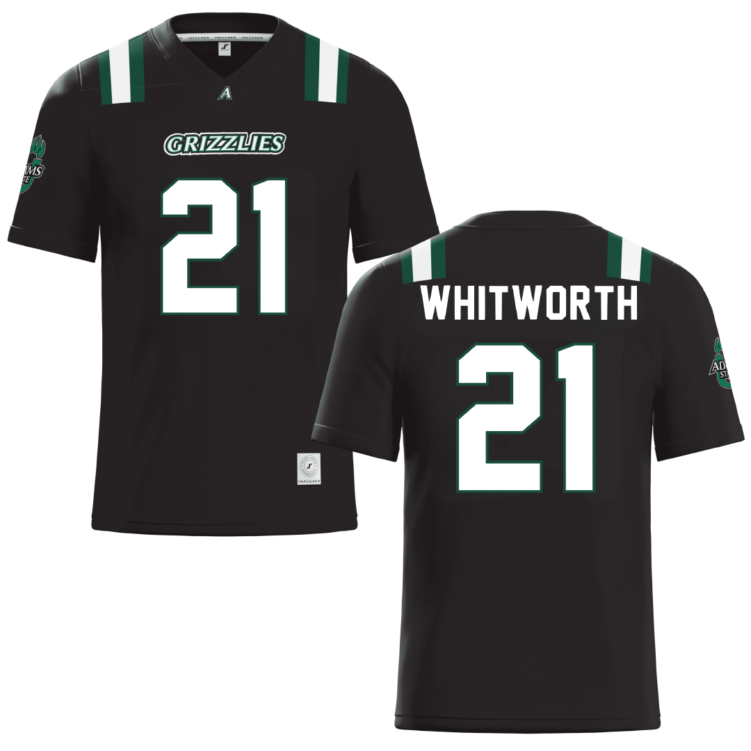 Adams State University Black Football Jersey - #21 Zack Whitworth