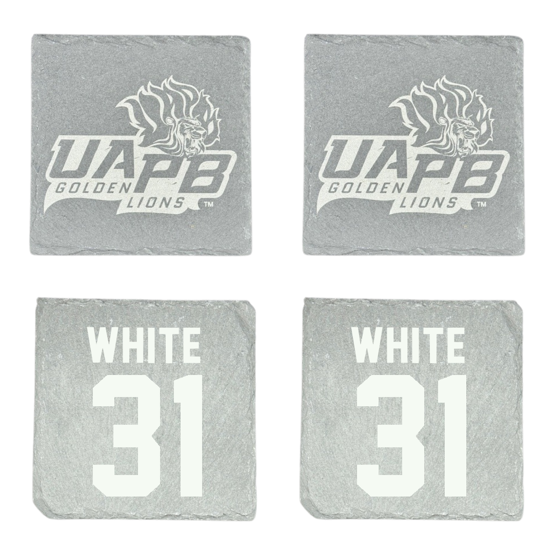 University of Arkansas-Pine Bluff Football Stone Coaster (4 Pack)  - #31 Jaylen White