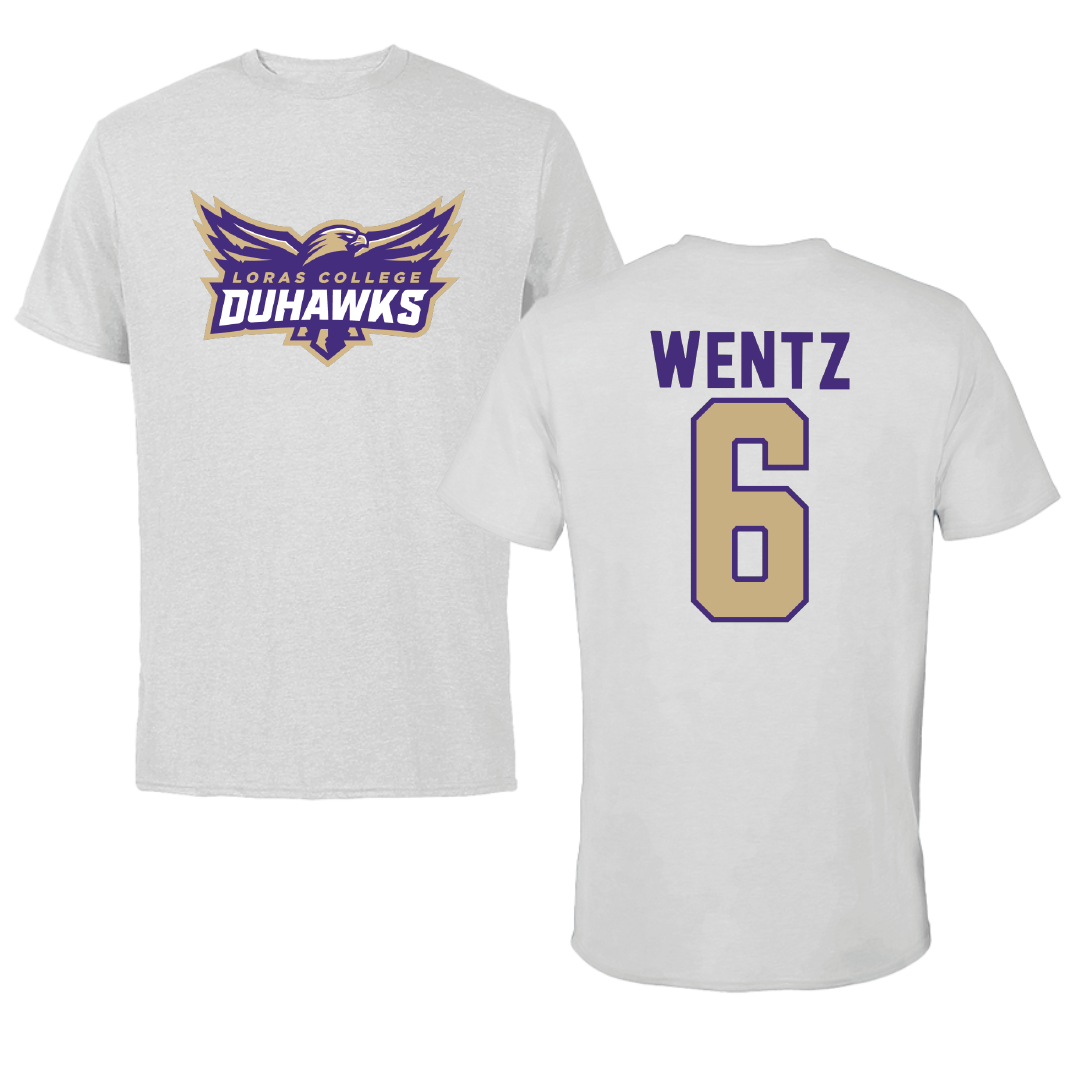 Loras College Volleyball Light Gray Tee - #6 Anna Wentz