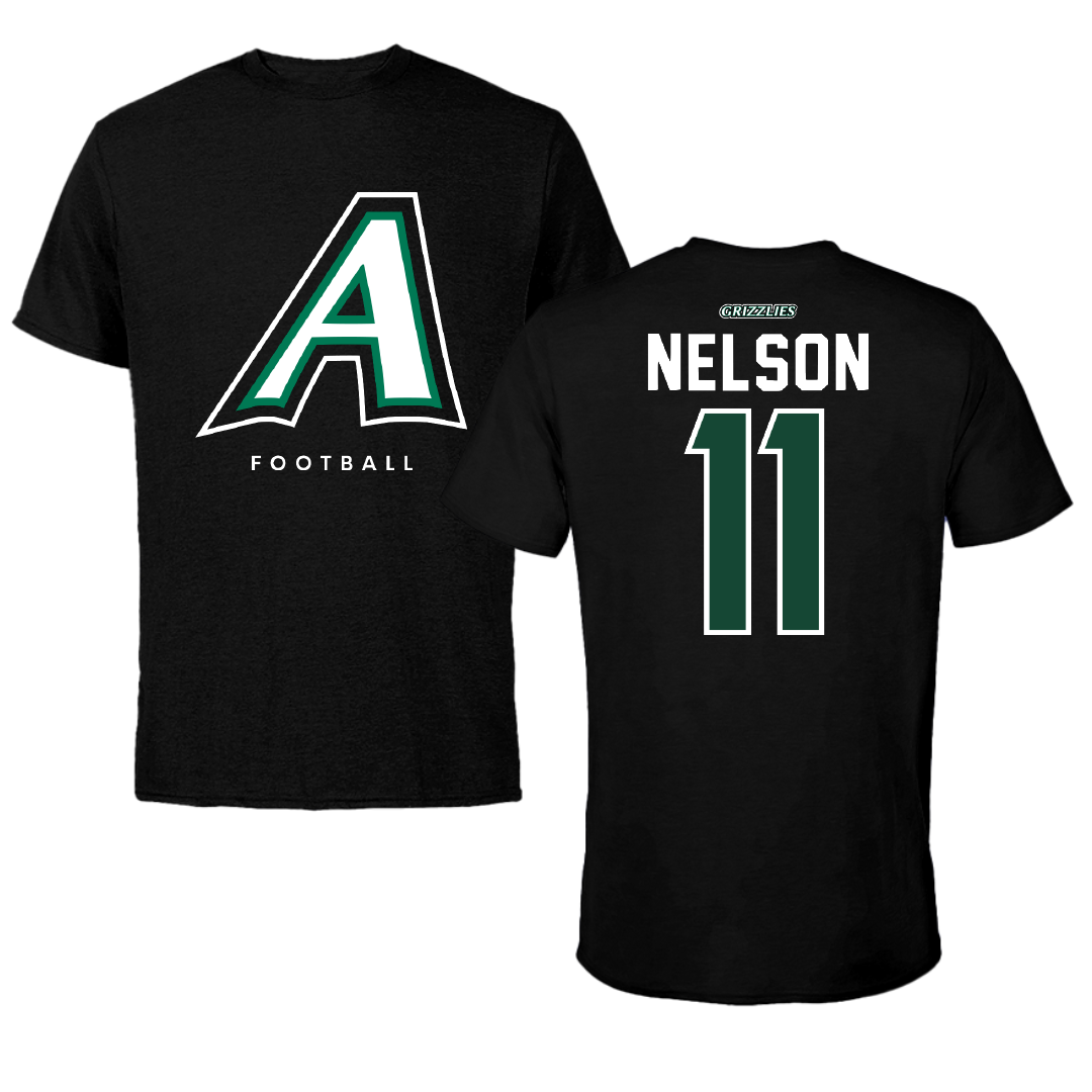 Adams State University Football Black Block Performance Tee - #11 Chase Nelson