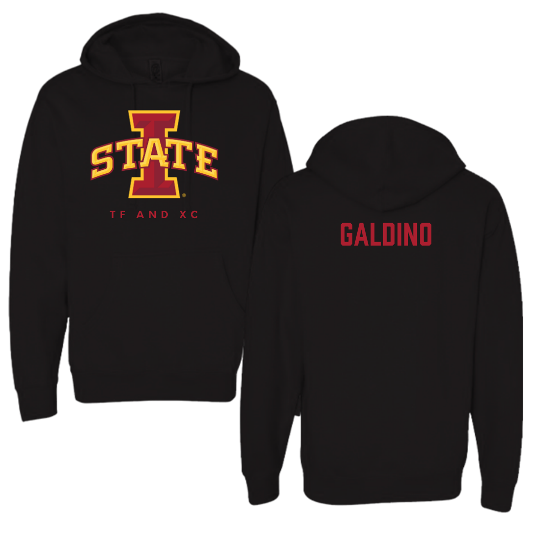 Iowa State University TF and XC Black Hoodie - Emanuel Galdino