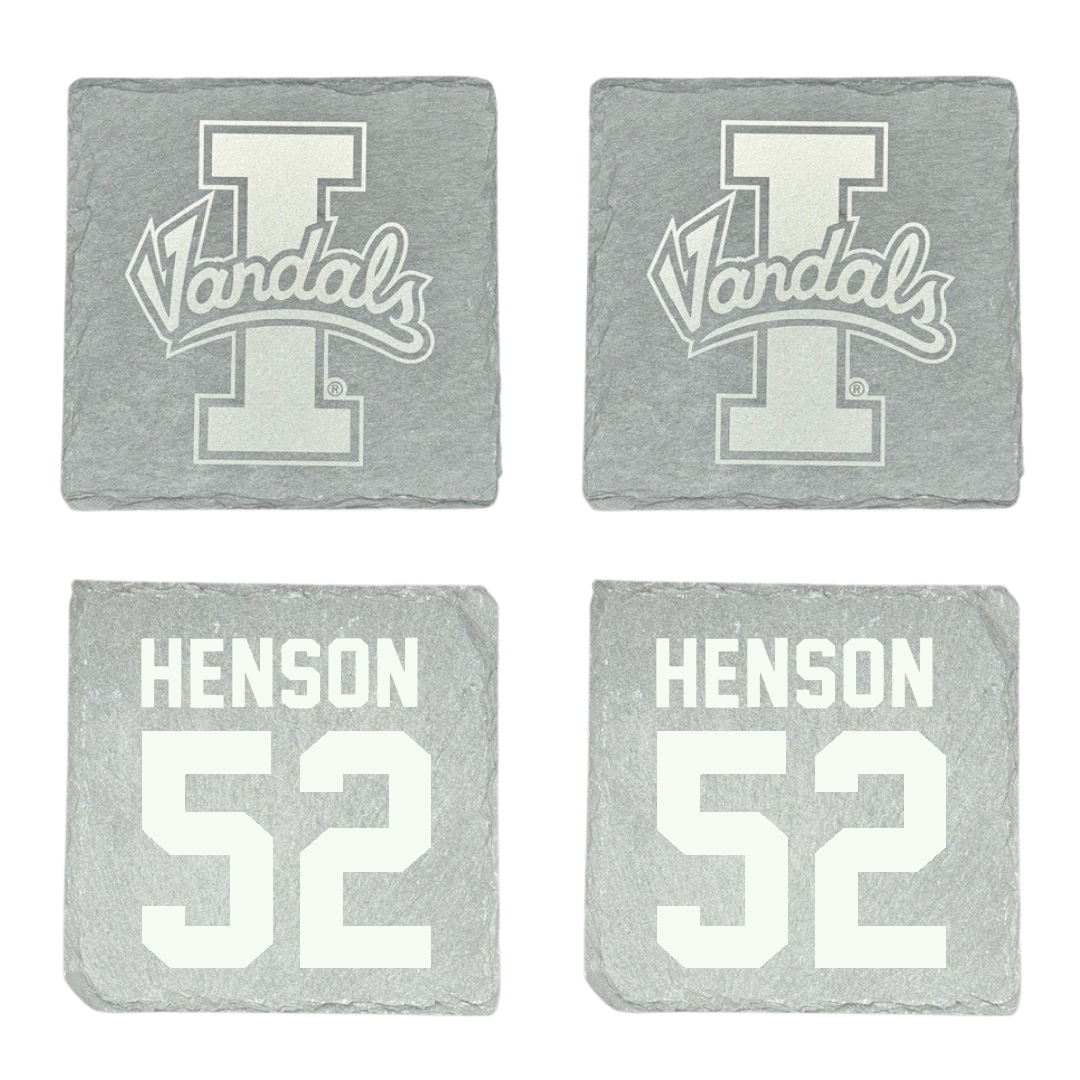 University of Idaho Football Stone Coaster (4 Pack)  - #52 Kiegan Henson
