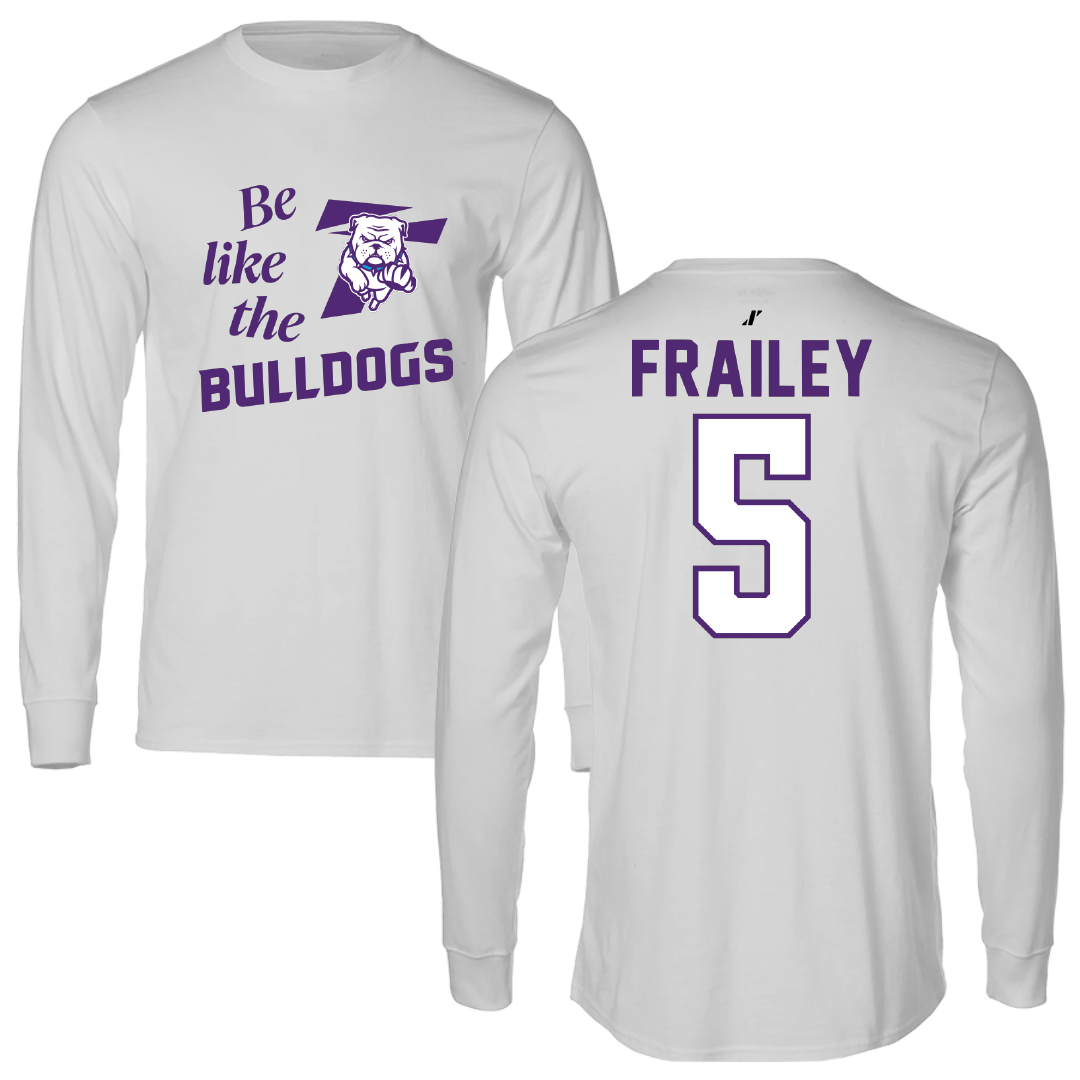 Truman State University Baseball Light Gray Be Like Us Long Sleeve - #5 Noah Frailey