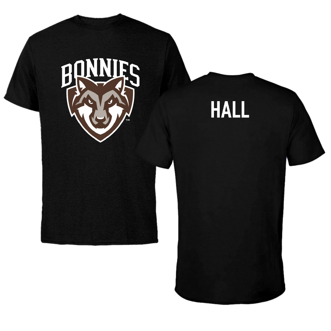 St. Bonaventure University Swimming & Diving Black Tee - Aiden Hall