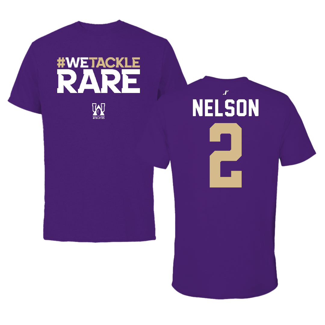 Western Carolina University Football Purple Uplifting Athletes Tee - #2 Micah Nelson