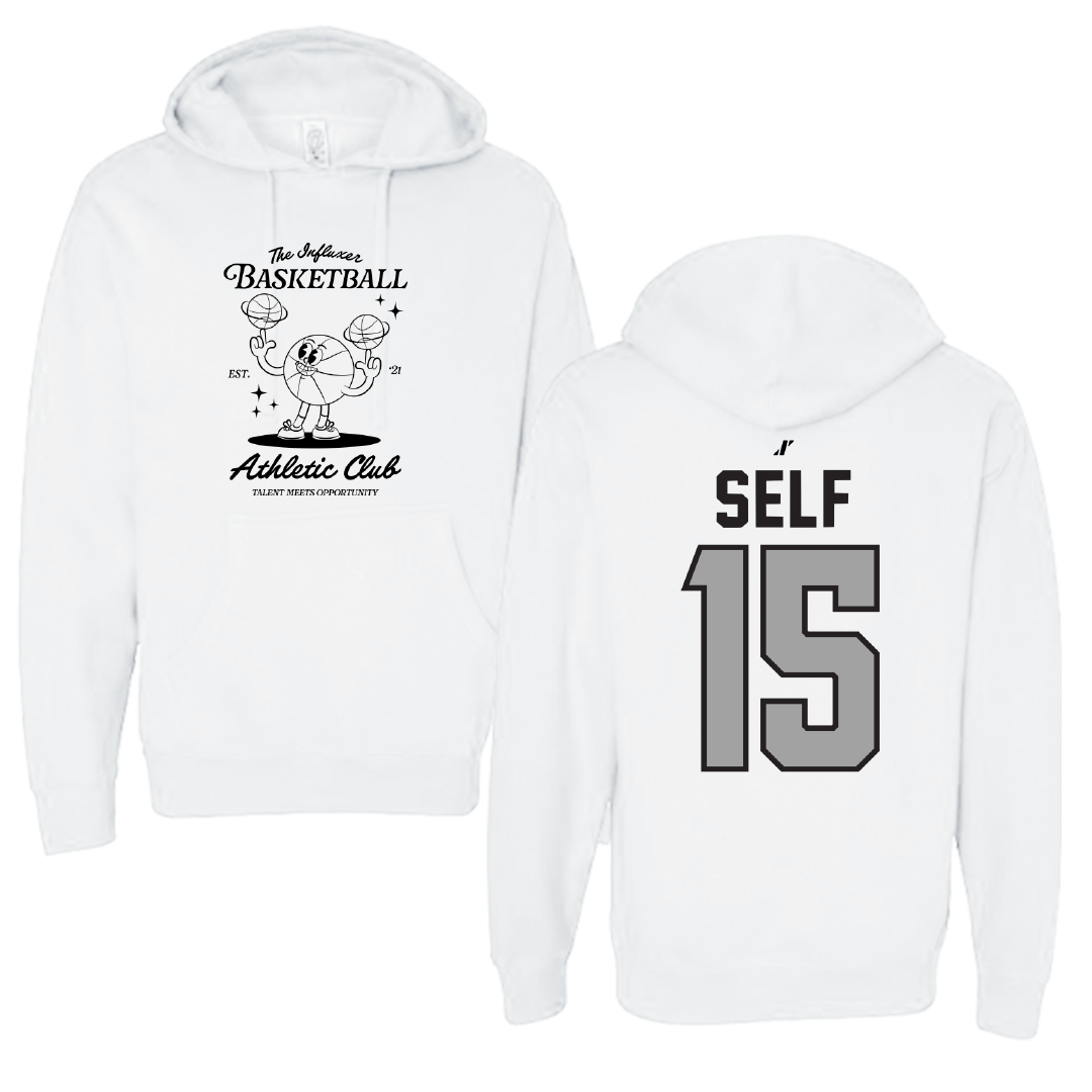 Basketball White Influxer Athletic Club Hoodie - #15 Madison Self