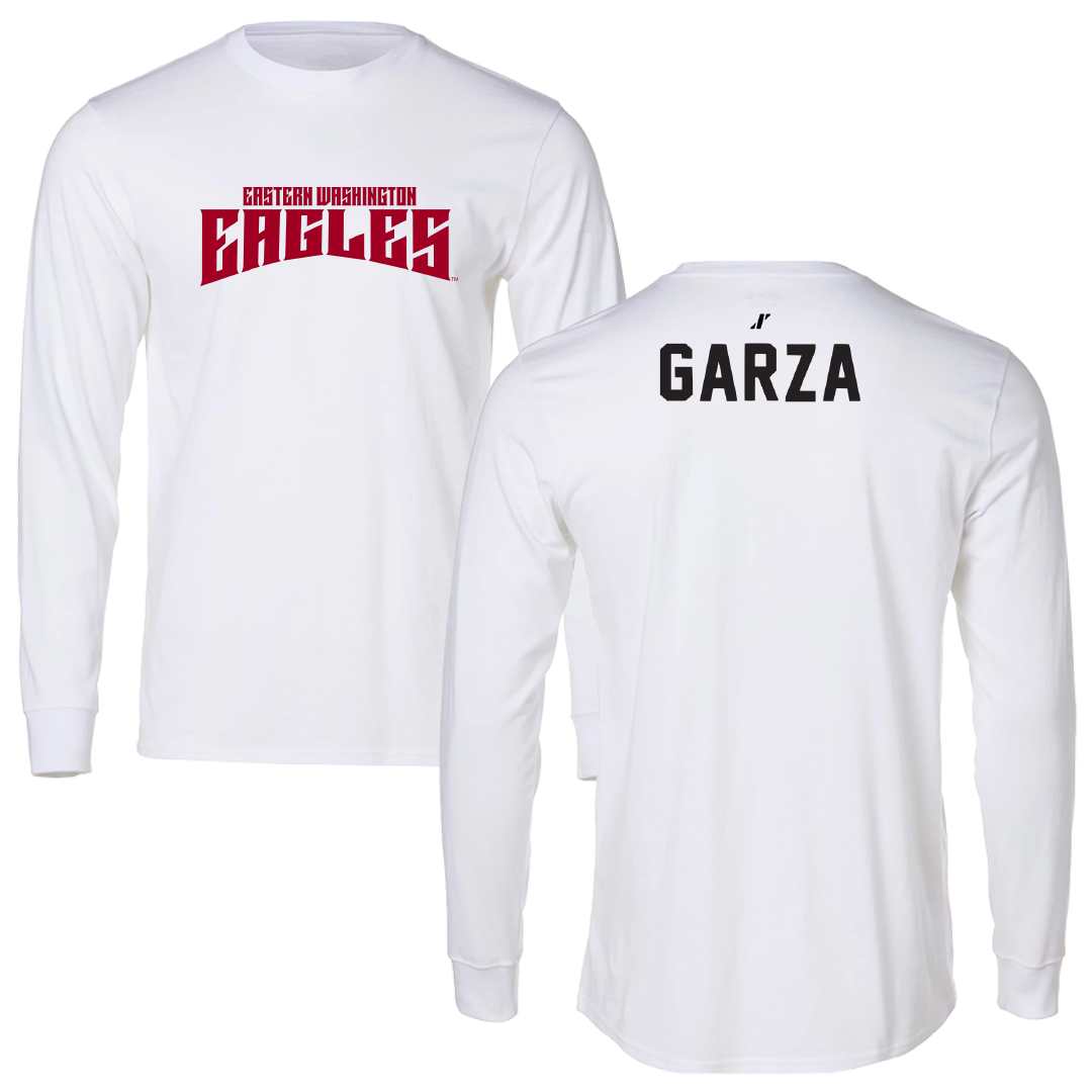 Eastern Washington University TF and XC White Classic Long Sleeve - Kassandra Garza