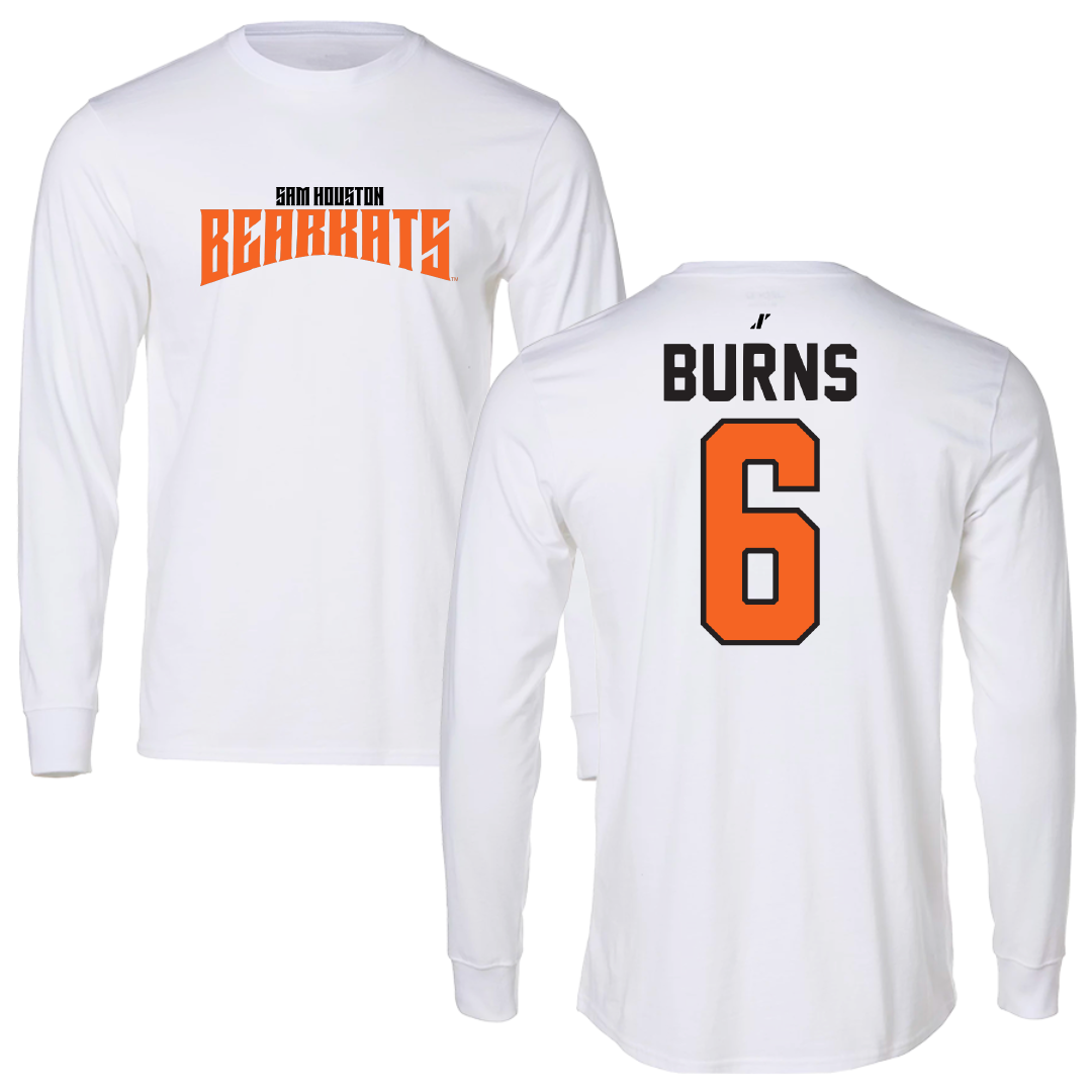 Sam Houston State University Volleyball White Classic Long Sleeve - #6 Sameena Burns