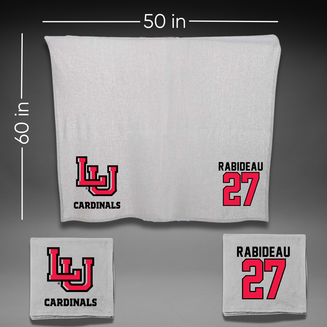 Lamar University Soccer Gray Blanket - #27 Madison Rabideau
