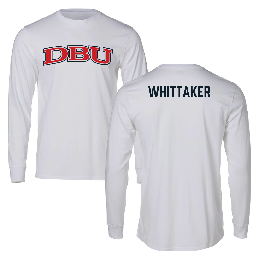 Dallas Baptist University Tennis White Performance Long Sleeve - Oliver Whittaker