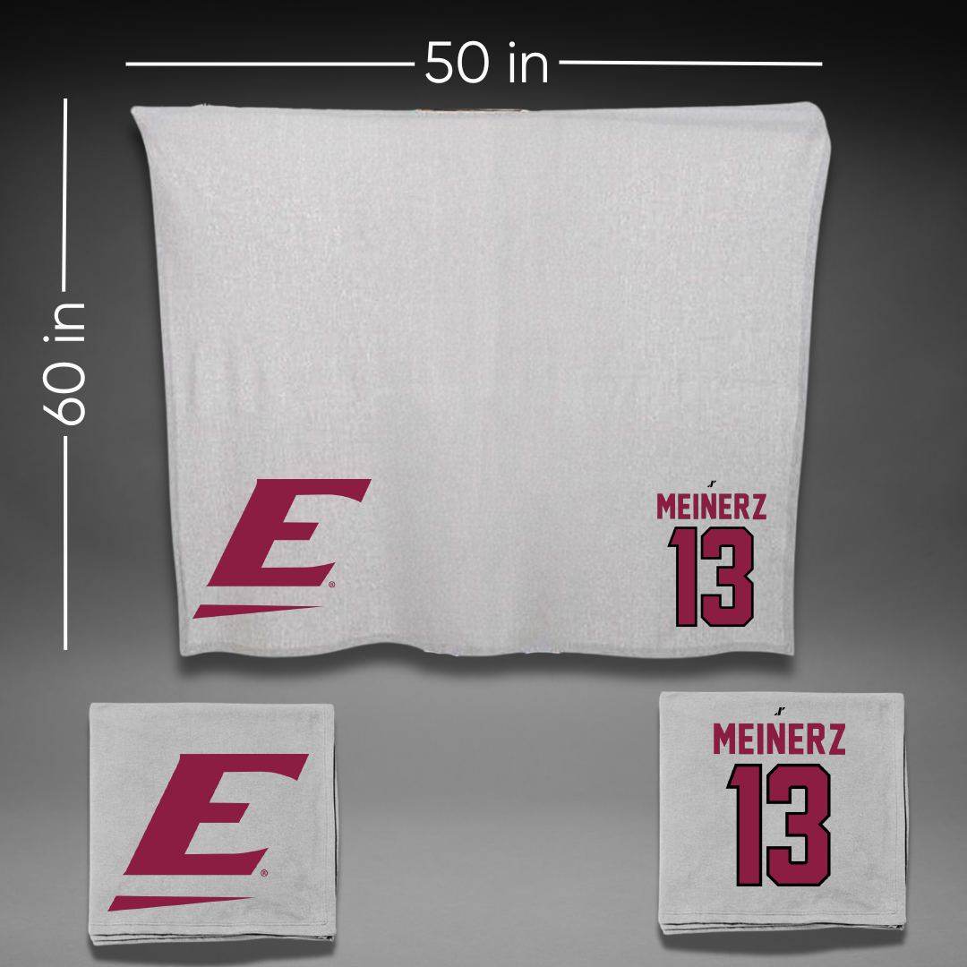 Eastern Kentucky University Beach Volleyball Gray Blanket - #13 Tatum Meinerz