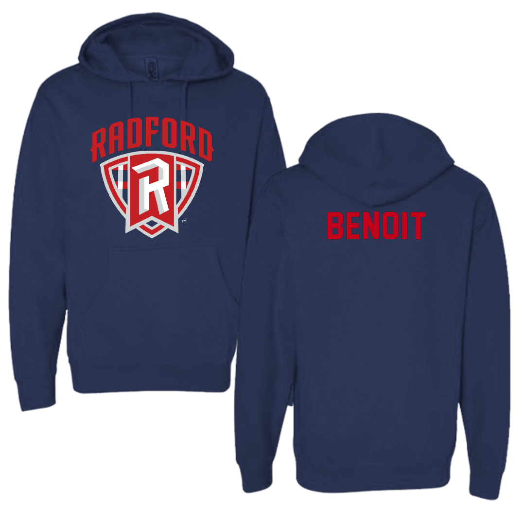 Radford University TF and XC Navy Hoodie - Jack Benoit