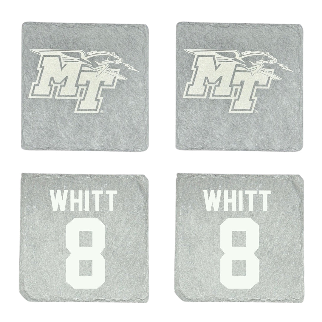 Middle Tennessee State University Softball Stone Coaster (4 Pack)  - #8 Emmaline Whitt