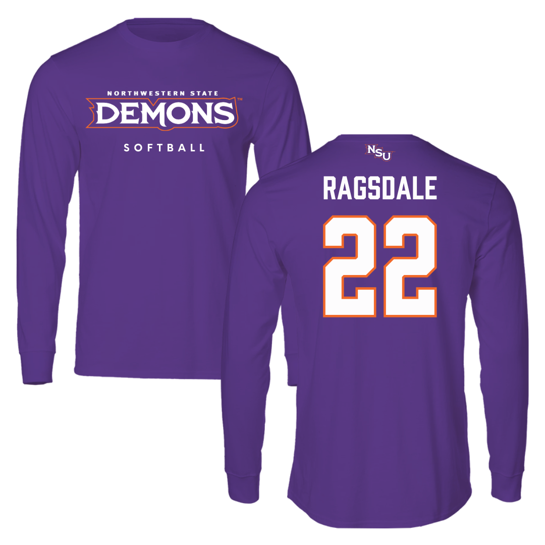 Northwestern State University Softball Purple Demons Performance Long Sleeve - #22 Bailie Ragsdale