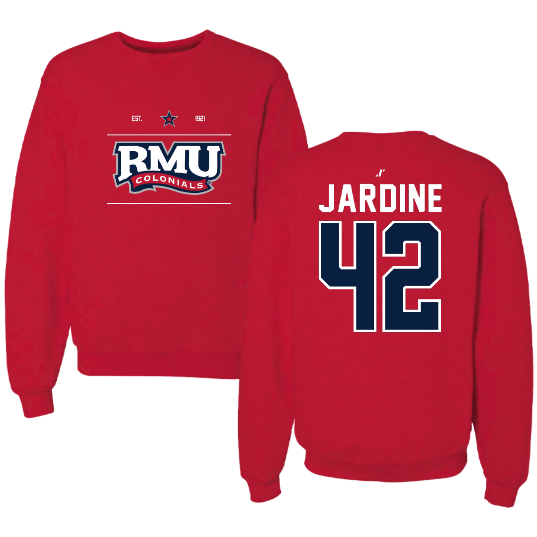 Robert Morris University Softball Red General Crewneck - #42 Katlyn Jardine