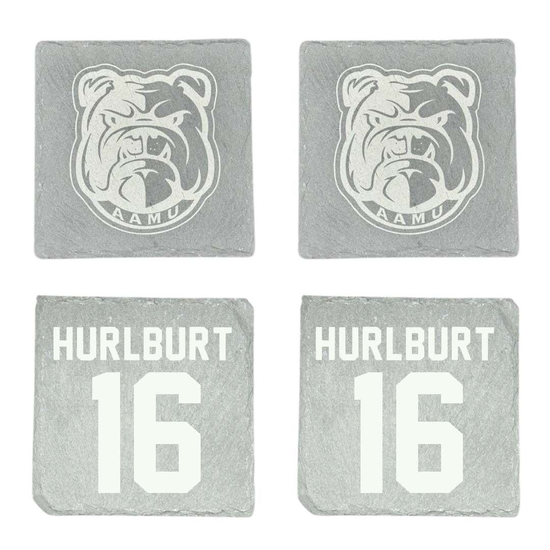 Alabama A&M University Baseball Stone Bulldogs Coaster (4 Pack)  - #16 Evan Hurlburt