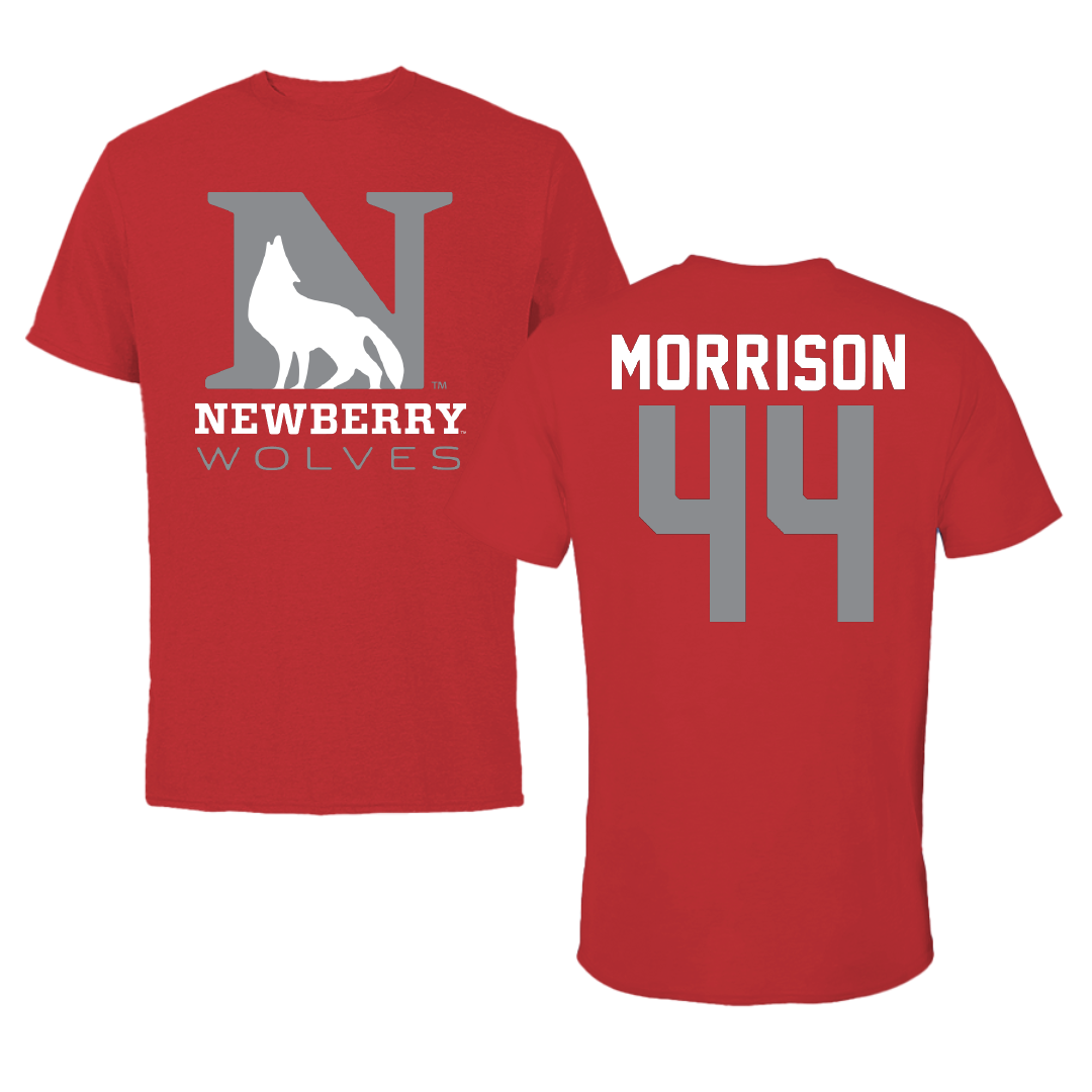 Newberry College Baseball Red Tee - #44 Blake Morrison