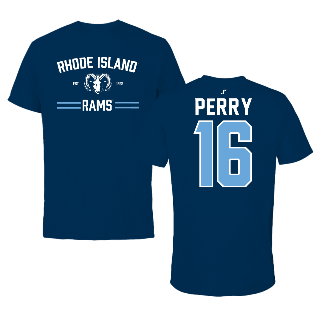 University of Rhode Island Baseball Navy General Tee - #16 Braeden Perry