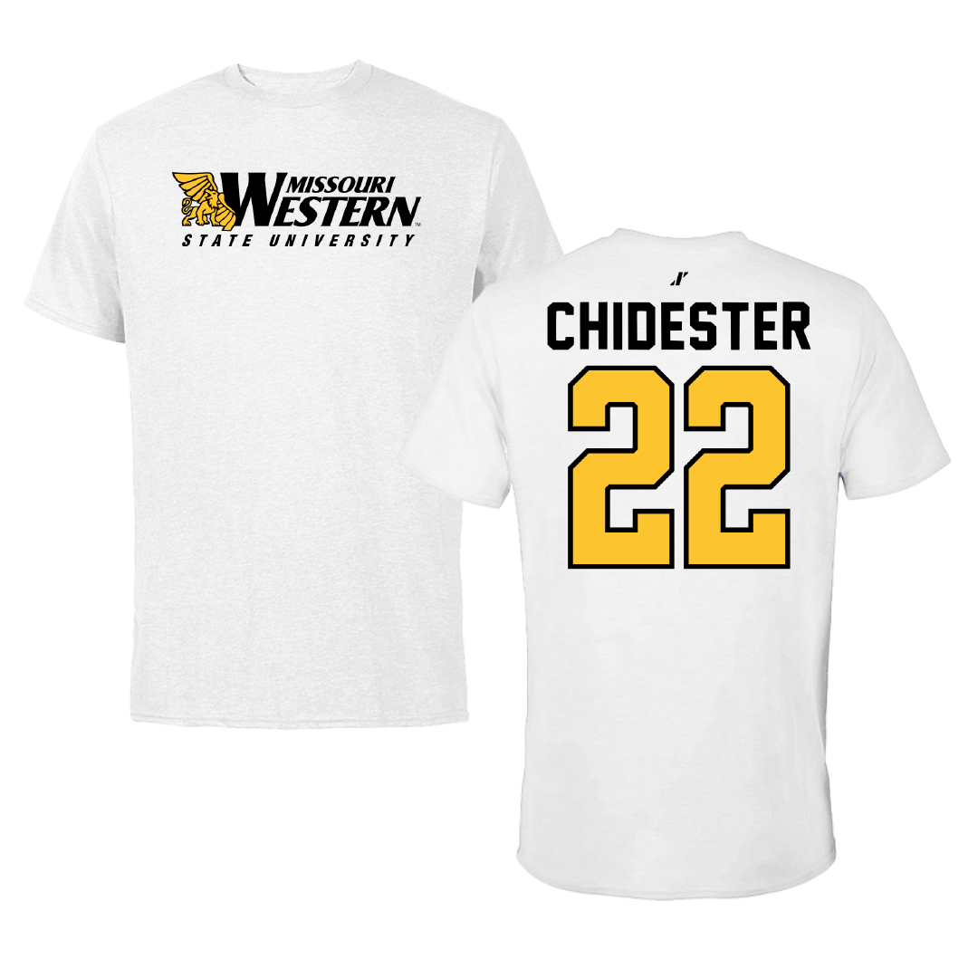 Missouri Western State University Lacrosse White Tee - #22 Madison Chidester