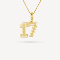Gold Presidents Pendant and Chain - #17 Jaden King
