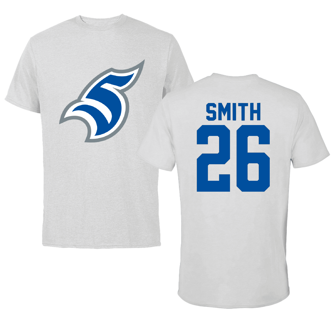 Thomas More University Football Light Gray Tee - #26 Martavious Smith