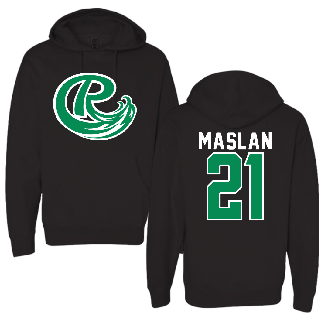 Roosevelt University Baseball Black Hoodie - #21 Kyle Maslan
