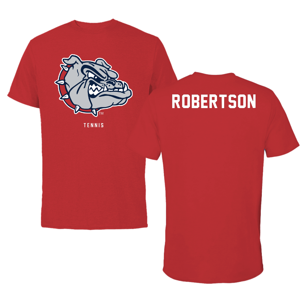 Gonzaga University Tennis Red Mascot Tee - Emily Robertson