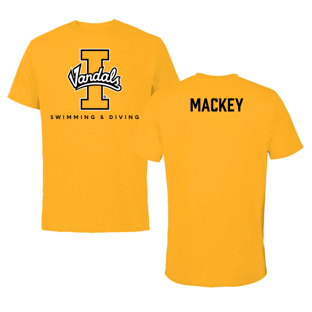 University of Idaho Swimming & Diving Gold Performance Tee - Maren Mackey