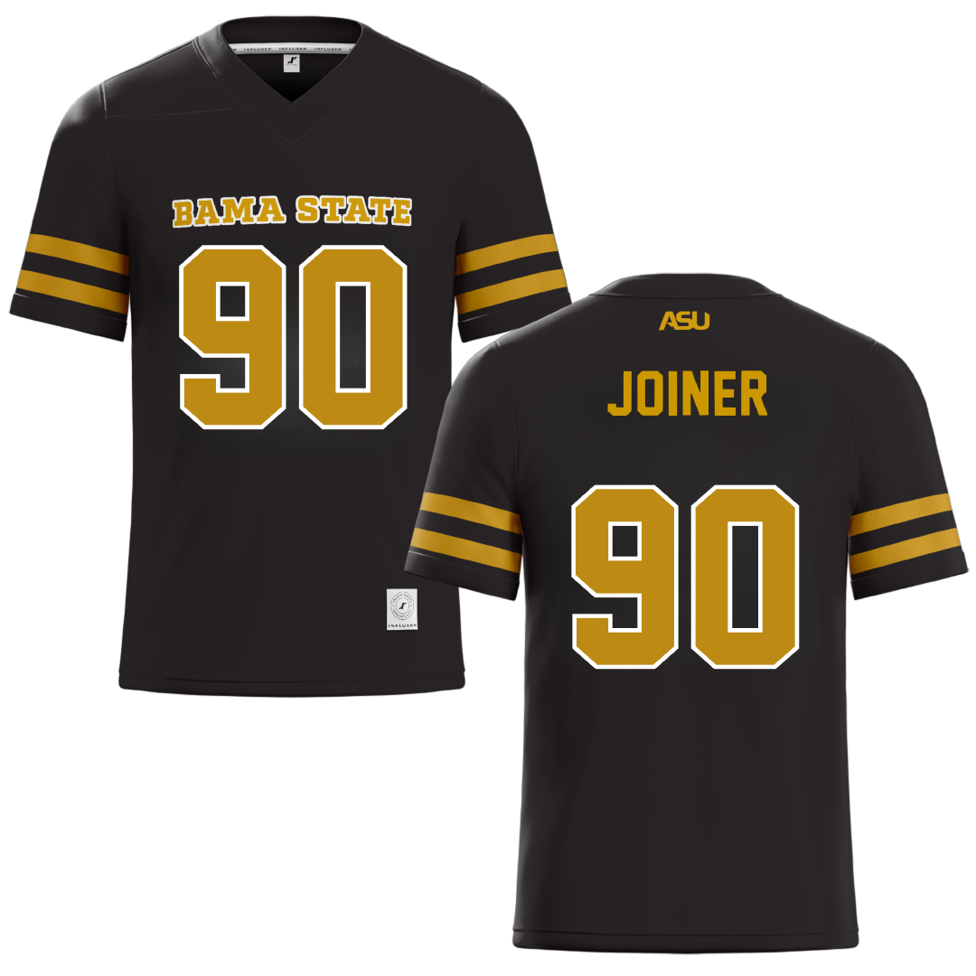 Alabama State University Black Football Jersey - #90 Michael Joiner