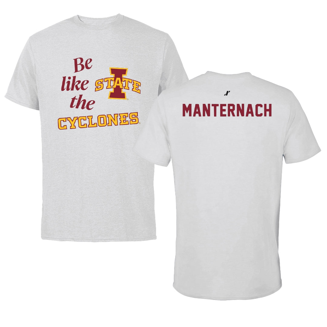 Iowa State University Gymnastics Light Gray Be Like Us Tee - Madelyn Manternach