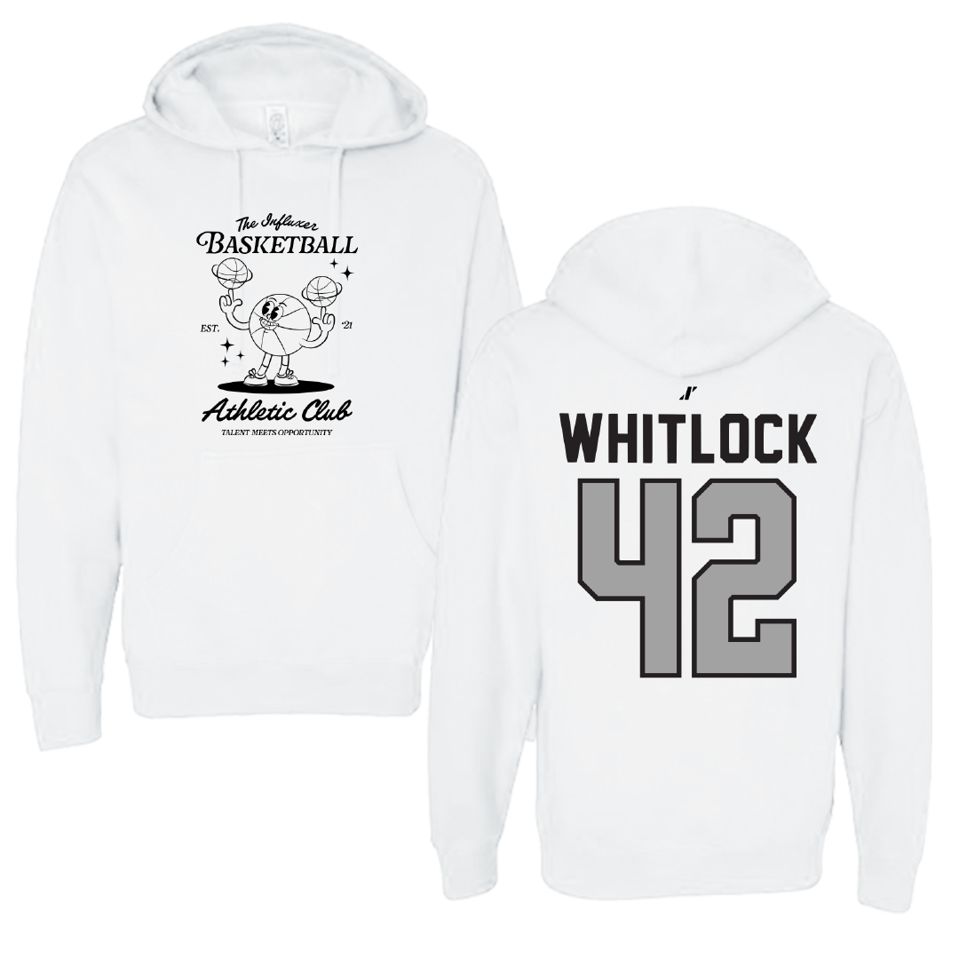 Basketball White Influxer Athletic Club Hoodie - #42 Caleb Whitlock