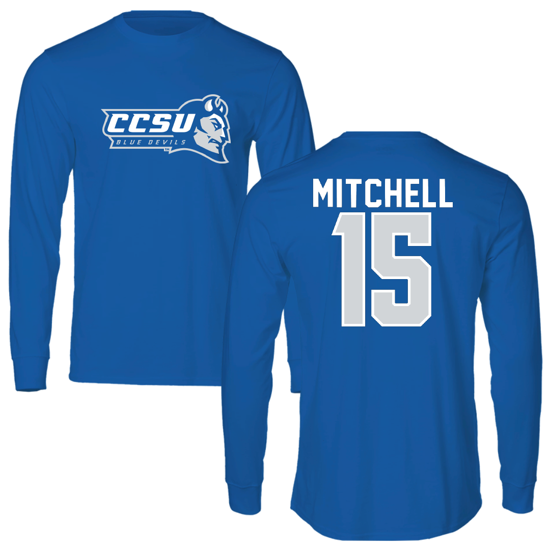 Central Connecticut State University Softball Blue Devils Performance Long Sleeve - #15 Abigail Mitchell
