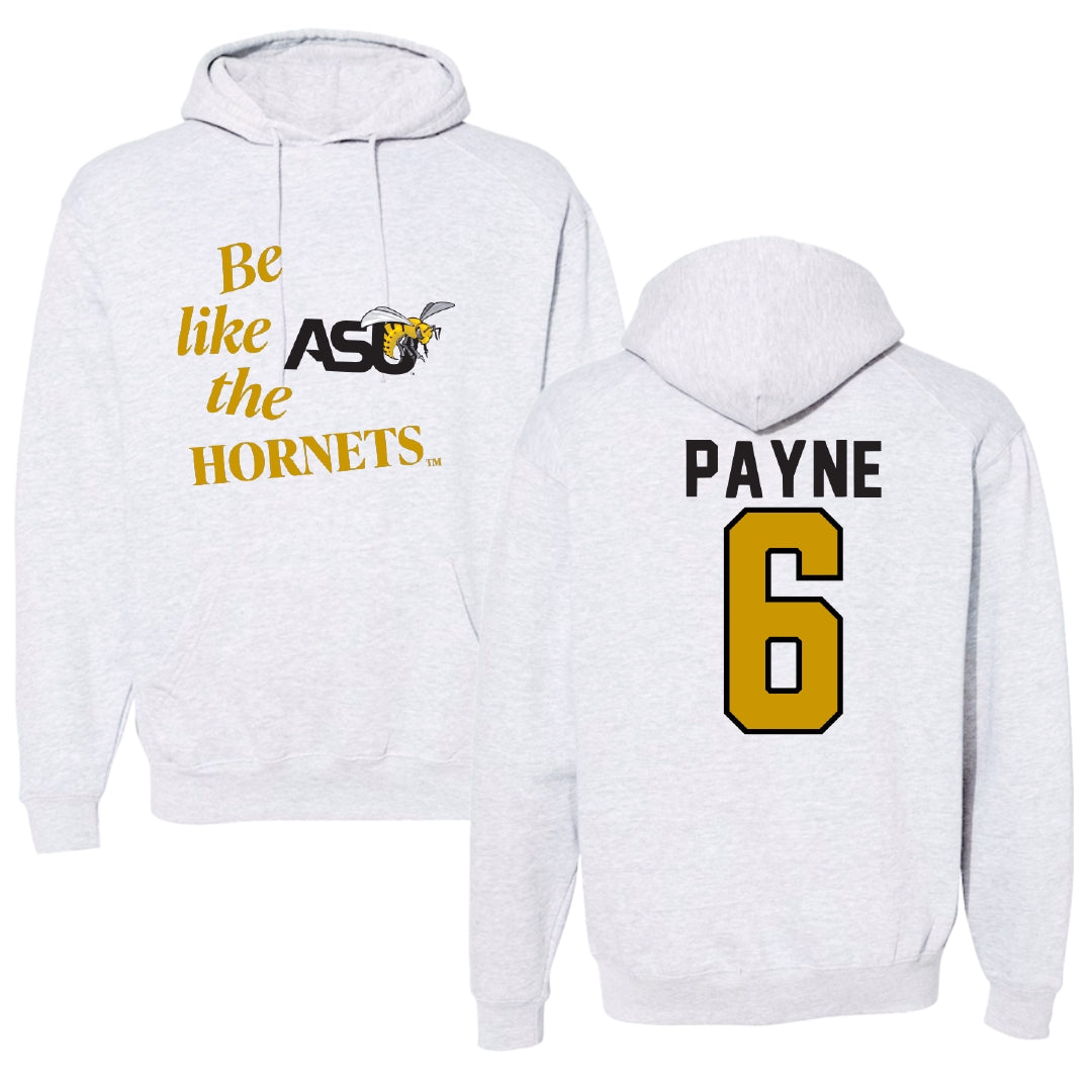 Alabama State University Volleyball Light Gray Be Like Us Hoodie - #6 Bailee Payne