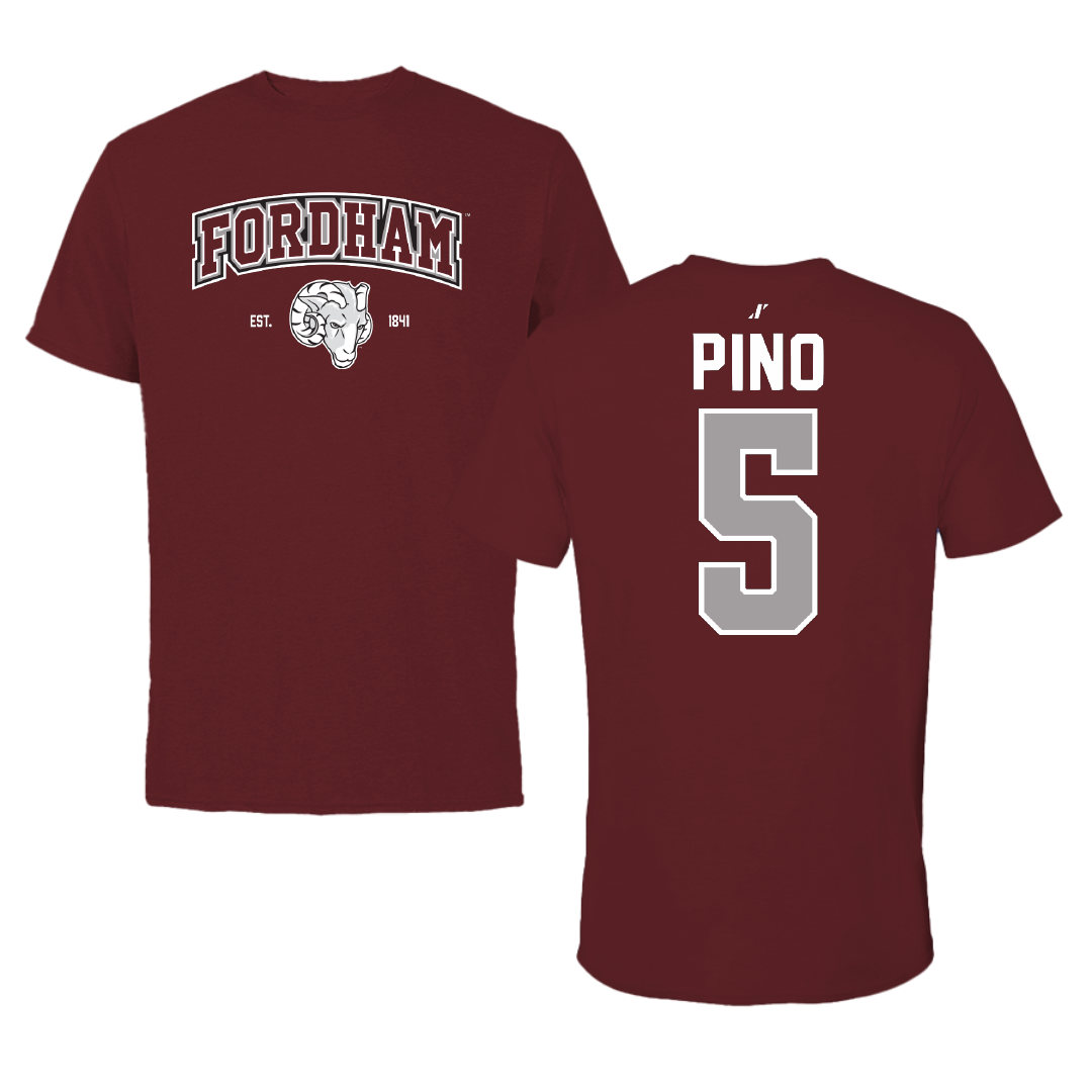 Fordham University Baseball Maroon General Performance Tee - #5 AJ Pino