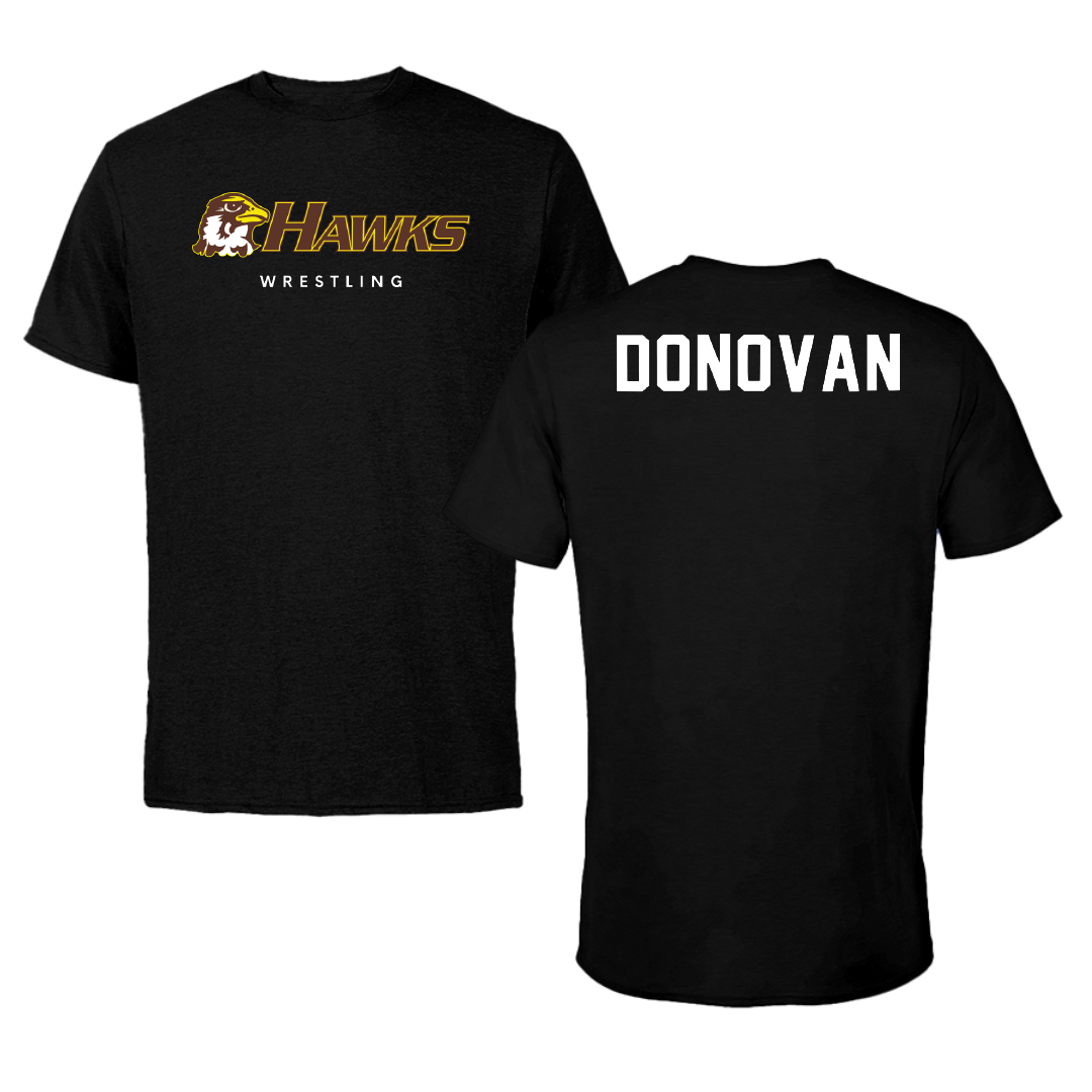 Quincy University Wrestling Black Tee - Trinity Donovan