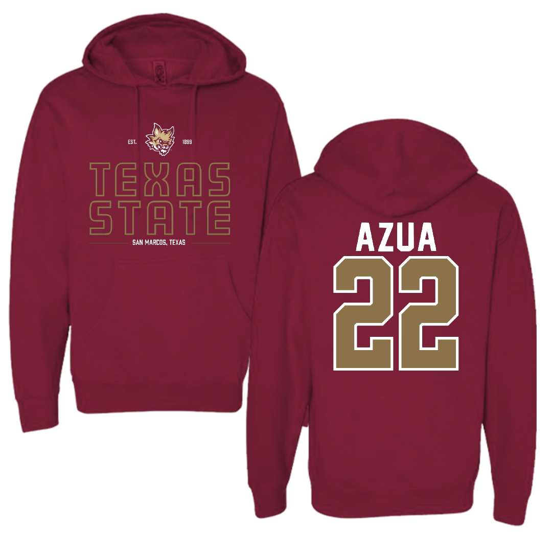 Texas State University Softball Maroon General Hoodie - #22 Madison Azua