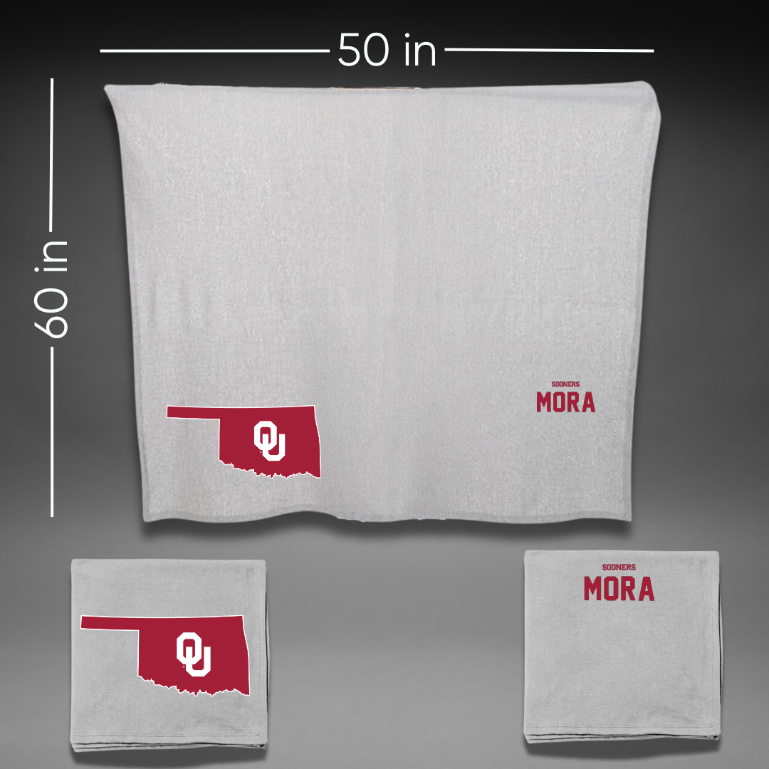 University of Oklahoma Wrestling Gray Blanket - Juan Mora