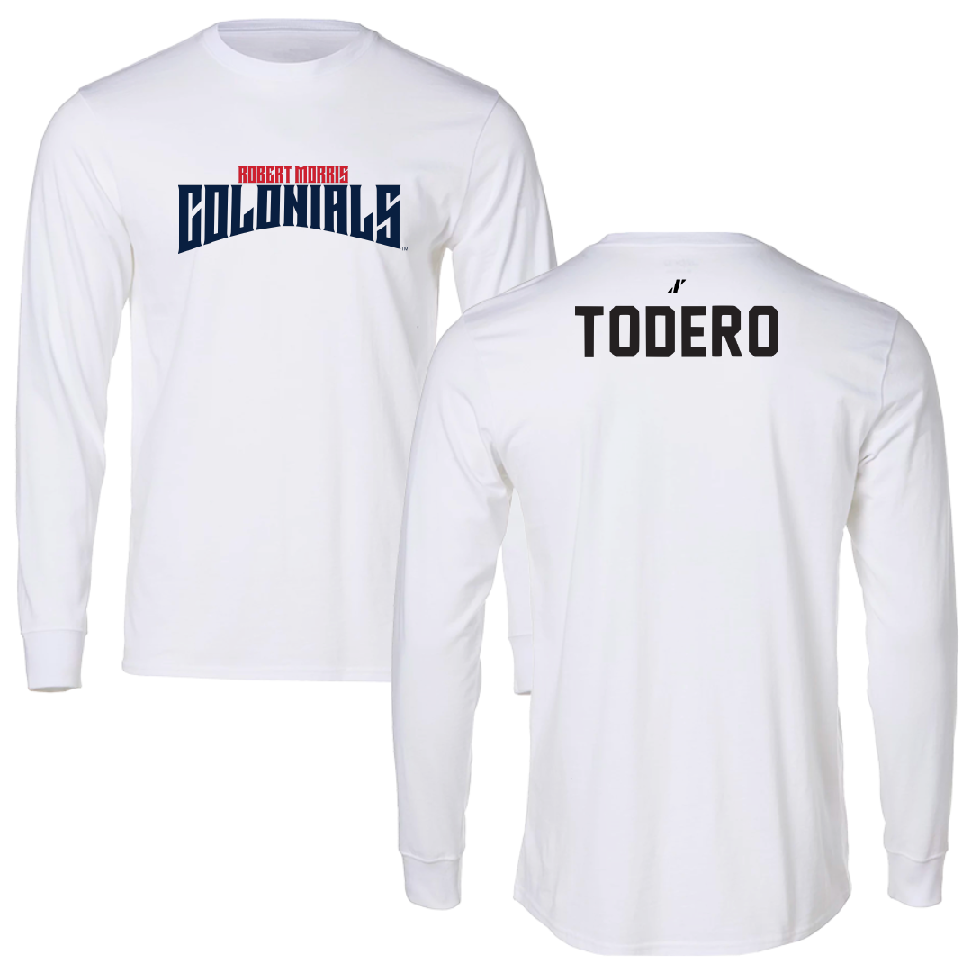 Robert Morris University TF and XC White Classic Long Sleeve - Rayna Todero