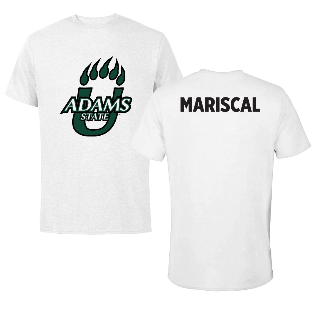 Adams State University Baseball White Performance Tee - Luke Mariscal