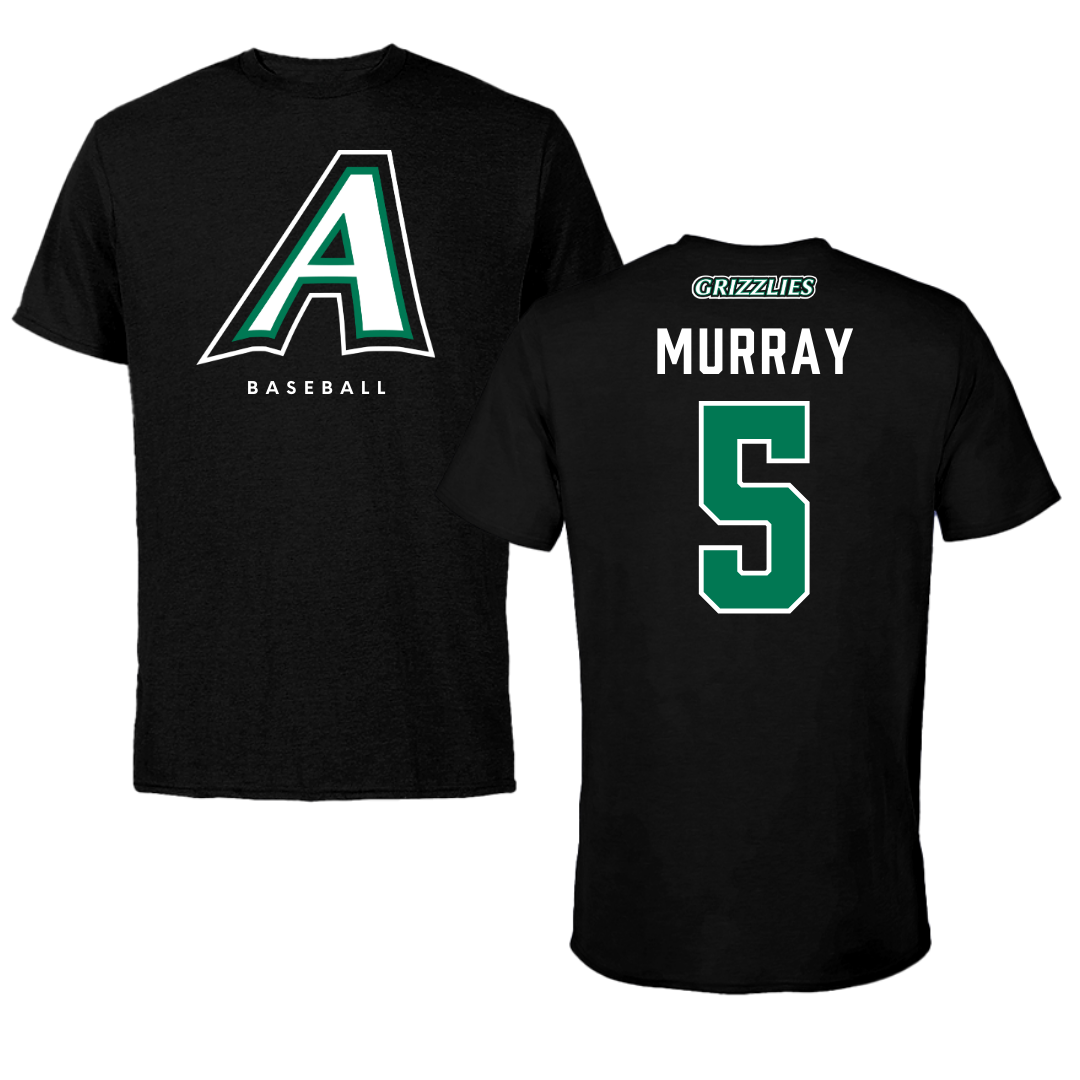 Adams State University Baseball Black Block Tee - #5 Connor Murray