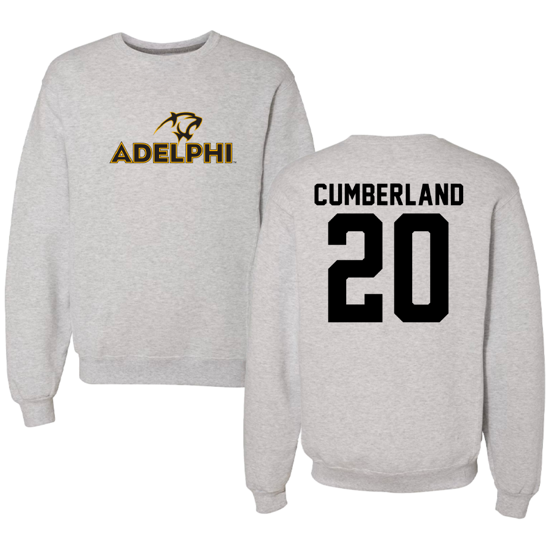 Adelphi University Basketball Gray Crewneck - #20 Myles Cumberland