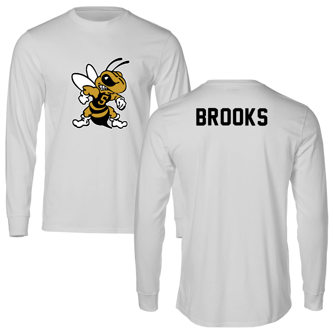 West Virginia State University TF and XC Light Gray Performance Long Sleeve - Tyrell Brooks