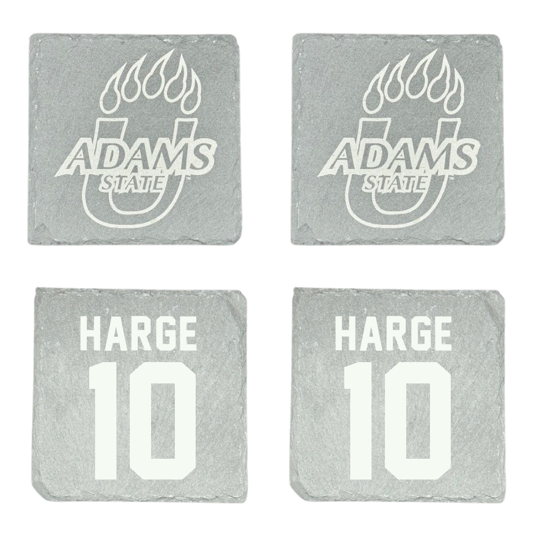 Adams State University Basketball Stone Coaster (4 Pack)  - #10 John Harge