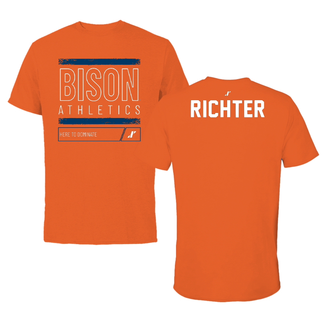 Bucknell University Golf Orange Dominate Tee - Paige Richter