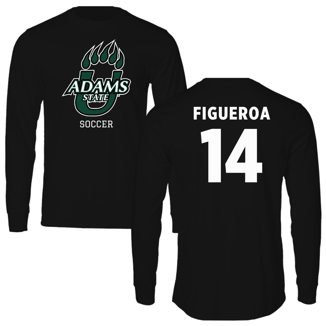 Adams State University Soccer Black State Performance Long Sleeve - #14 Angelica Figueroa
