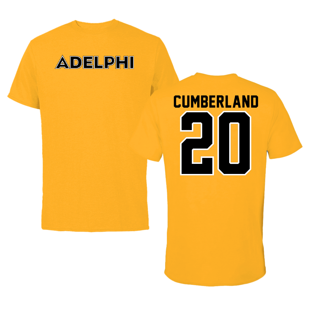 Adelphi University Basketball Gold Performance Tee - #20 Myles Cumberland